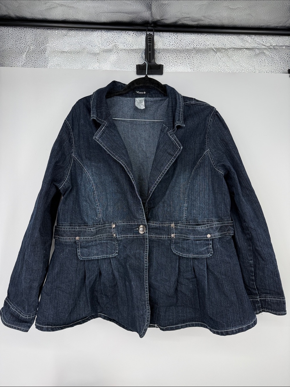 EI 55 Vintage collection Dark wash denim blazer size 2X